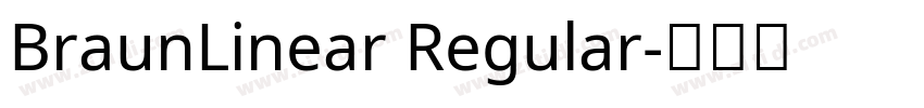 BraunLinear Regular字体转换